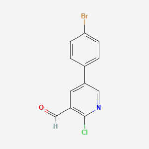 5-(4-Bromophenyl)-2-chloropyridine-3-carbaldehyde