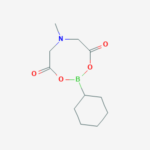 molecular formula C11H18BNO4 B1512836 Cyclohexylboronic acid MIDA ester CAS No. 1104637-39-9