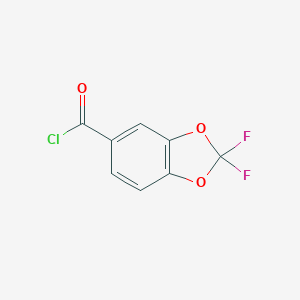 molecular formula C8H3ClF2O3 B151284 2,2-Difluoro-1,3-benzodioxole-5-carbonyl chloride CAS No. 127163-51-3