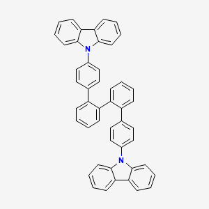 molecular formula C48H32N2 B15128410 2,2'-Bis(4-(carbazol-9-yl)phenyl)-biphenyl CAS No. 858131-70-1
