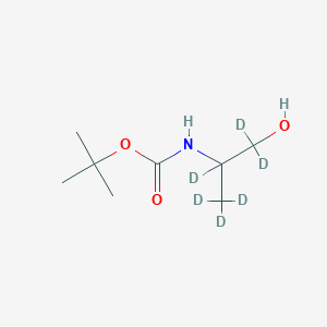 molecular formula C8H17NO3 B15128514 tert-Butyl (1-hydroxypropan-2-yl)carbamate-d6 