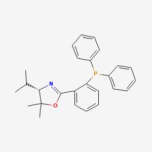 molecular formula C26H28NOP B1512857 (4S)-2-[2-(diphenylphosphino)phenyl]-4,5-dihydro-5,5-dimethyl-4-(1-methylethyl)-oxazole CAS No. 1152313-76-2