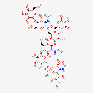 molecular formula C51H85N3O39 B1512861 N-Acetylneuraminyllacto-N-neohexaose CAS No. 118023-83-9