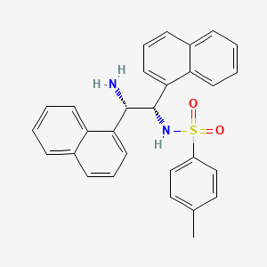 molecular formula C29H26N2O2S B1512864 N-[(1S,2S)-2-Amino-1,2-di(naphthalen-1-yl)ethyl]-4-methylbenzene-1-sulfonamide CAS No. 1293946-38-9