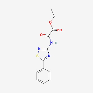 molecular formula C12H11N3O3S B15128651 Ethyl [(5-phenyl-1,2,4-thiadiazol-3-yl)carbamoyl]formate 
