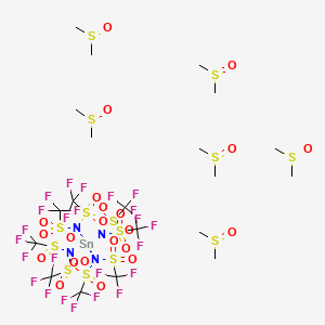 molecular formula C20H36F24N4O22S14Sn B1512870 Tin(IV) tetrakis(trifluoromethanesulfonimide) CAS No. 919356-21-1