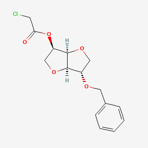 molecular formula C15H17ClO5 B1512891 5-Chloroacetoxy-2-benzyloxyisosorbide CAS No. 399534-53-3