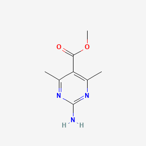 molecular formula C8H11N3O2 B1512907 Methyl 2-amino-4,6-dimethylpyrimidine-5-carboxylate CAS No. 1216205-65-0