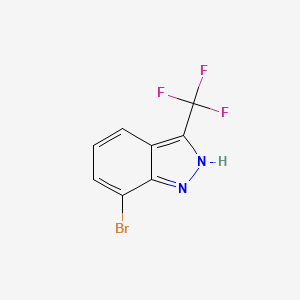 molecular formula C8H4BrF3N2 B1512918 7-Bromo-3-(trifluoromethyl)-1H-indazole CAS No. 57631-12-6