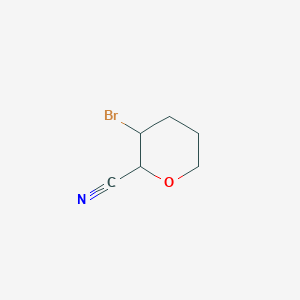 molecular formula C6H8BrNO B1512930 3-Bromotetrahydro-2H-pyran-2-carbonitrile CAS No. 1051940-71-6