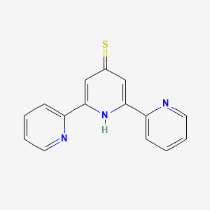 molecular formula C15H11N3S B1512962 2,6-dipyridin-2-yl-1H-pyridine-4-thione 