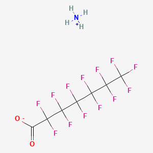 molecular formula C7H4F13NO2 B15129873 azane;2,2,3,3,4,4,5,5,6,6,7,7,7-tridecafluoroheptanoic acid CAS No. 6130-43-4