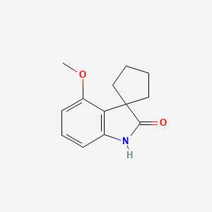 molecular formula C13H15NO2 B1512988 4'-Methoxyspiro[cyclopentane-1,3'-indolin]-2'-one CAS No. 93831-00-6