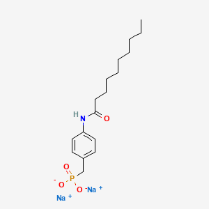 molecular formula C17H26NNa2O4P B15130005 GWJ-23 (free base) 