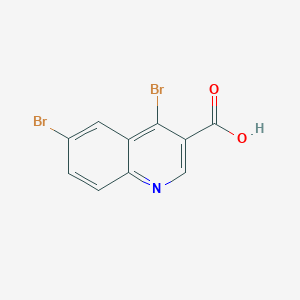 molecular formula C10H5Br2NO2 B1513001 4,6-二溴喹啉-3-羧酸 CAS No. 1378254-96-6