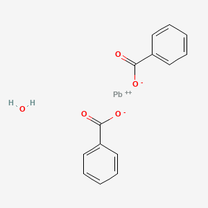 molecular formula C14H12O5P B1513008 Lead benzoate monohydrate CAS No. 6080-57-5