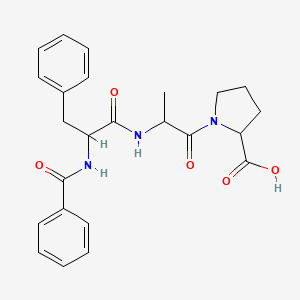 molecular formula C24H27N3O5 B15130212 N-Benzoyl-phe-ala-pro 