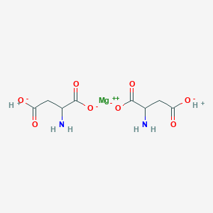 molecular formula C8H12MgN2O8 B15130374 magnesium;2-aminobutanedioate;hydron 