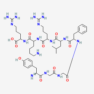 molecular formula C46H73N15O10 B15130427 Tyr-gly-gly-phe-leu-arg-lys-arg 