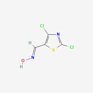 molecular formula C4H2Cl2N2OS B15130456 2,4-Dichloro-1,3-thiazole-5-carbaldehyde oxime 