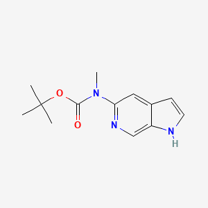 tert-butyl (1H-pyrrolo[2,3-c]pyridin-5-yl)methylcarbamate
