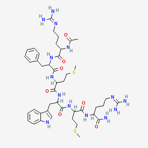 molecular formula C44H66N14O7S2 B15130561 Ac-DL-Arg-DL-Phe-DL-Met-DL-Trp-DL-Met-DL-Arg-NH2 