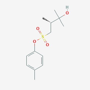 molecular formula C13H20O4S B15130632 3-Hydroxy-2R,3-dimethyl-butane-1-sulfonic acid p-tolyl ester 
