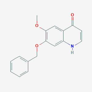 molecular formula C17H15NO3 B151307 7-(Benzyloxy)-6-methoxyquinolin-4-ol CAS No. 849217-23-8