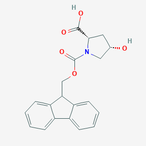 molecular formula C20H19NO5 B151308 (2S,4S)-1-(((9H-芴-9-基)甲氧羰基)-4-羟基吡咯烷-2-羧酸 CAS No. 189249-10-3