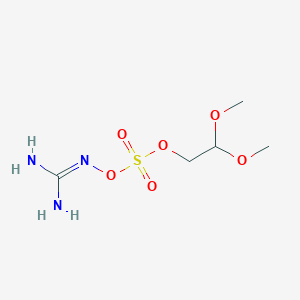 molecular formula C5H13N3O6S B1513087 Guanidine,n-(2,2-dimethoxyethyl)sulfuric acid 