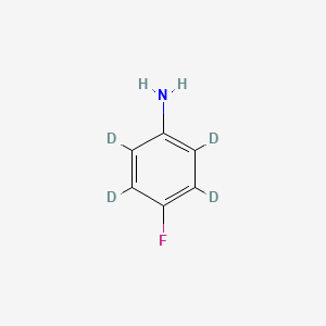 molecular formula C6H6FN B15131256 4-Fluoroaniline--d4 