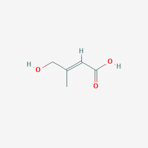 molecular formula C5H8O3 B15131299 2-Butenoic acid, 4-hydroxy-3-methyl- 