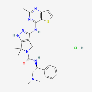 molecular formula C25H31ClN8OS B1513135 PF-3758309 hydrochloride CAS No. 1279034-84-2