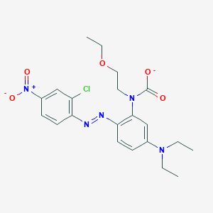 molecular formula C21H25ClN5O5- B15131508 N-[2-[(2-chloro-4-nitrophenyl)diazenyl]-5-(diethylamino)phenyl]-N-(2-ethoxyethyl)carbamate 