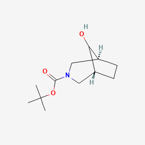 molecular formula C12H21NO3 B15131710 Endo-tert-butyl 8-hydroxy-3-azabicyclo[3.2.1]octane-3-carboxylate 