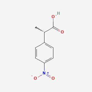 molecular formula C9H9NO4 B15131750 (2S)-2-(4-nitrophenyl)propanoic acid CAS No. 142927-08-0