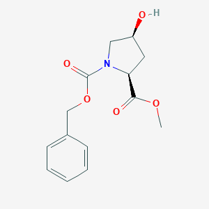 molecular formula C14H17NO5 B151318 N-Cbz-cis-4-Hydroxy-L-proline methyl ester CAS No. 57653-35-7