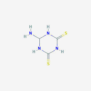 molecular formula C3H6N4S2 B15131828 6-Amino-1,3,5-triazinane-2,4-dithione 