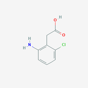 molecular formula C8H8ClNO2 B15131851 2-(2-Amino-6-chlorophenyl)acetic acid 