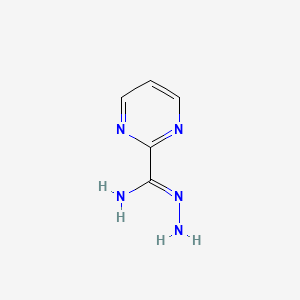 molecular formula C5H7N5 B15131870 Pyrimidine-2-carboximidhydrazide 