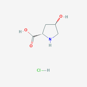 molecular formula C5H10ClNO3 B151321 (2S,4S)-4-Hydroxypyrrolidine-2-carboxylic acid hydrochloride CAS No. 441067-49-8