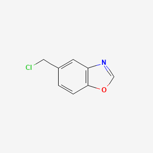 molecular formula C8H6ClNO B15132263 5-(Chloromethyl)benzo[d]oxazole 
