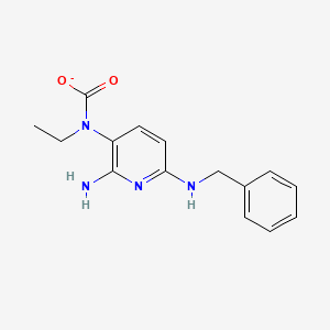 molecular formula C15H17N4O2- B15132394 Ethyl(2-amino-6-(benzylamino)pyridin-3-yl)carbamate 