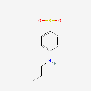 molecular formula C10H15NO2S B15132422 (4-Methanesulfonyl-phenyl)-propyl-amine 