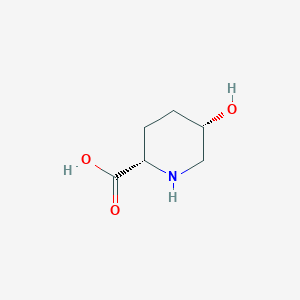 molecular formula C6H11NO3 B151329 (2S,5S)-5-Hydroxypiperidine-2-carboxylic acid CAS No. 63088-78-8