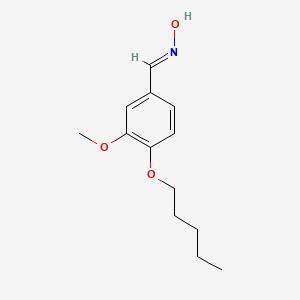 molecular formula C13H19NO3 B15132991 N-{[3-methoxy-4-(pentyloxy)phenyl]methylidene}hydroxylamine 