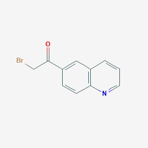 molecular formula C11H8BrNO B1513320 2-bromo-1-(quinolin-6-yl)ethanone CAS No. 97596-07-1