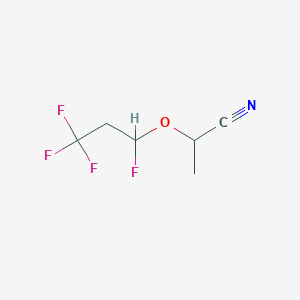 molecular formula C6H7F4NO B15133351 Tetrafluoropropoxypropionitrile 