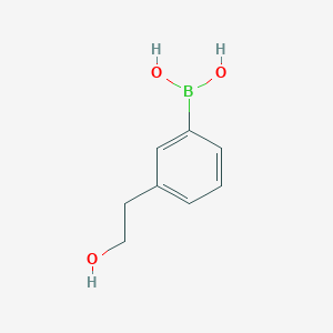 molecular formula C8H11BO3 B151341 (3-(2-羟乙基)苯基)硼酸 CAS No. 647853-32-5