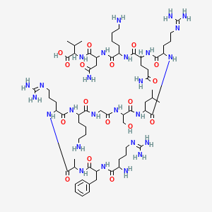 molecular formula C67H118N26O17 B15134128 [Ser25] Protein Kinase C (19-31) 